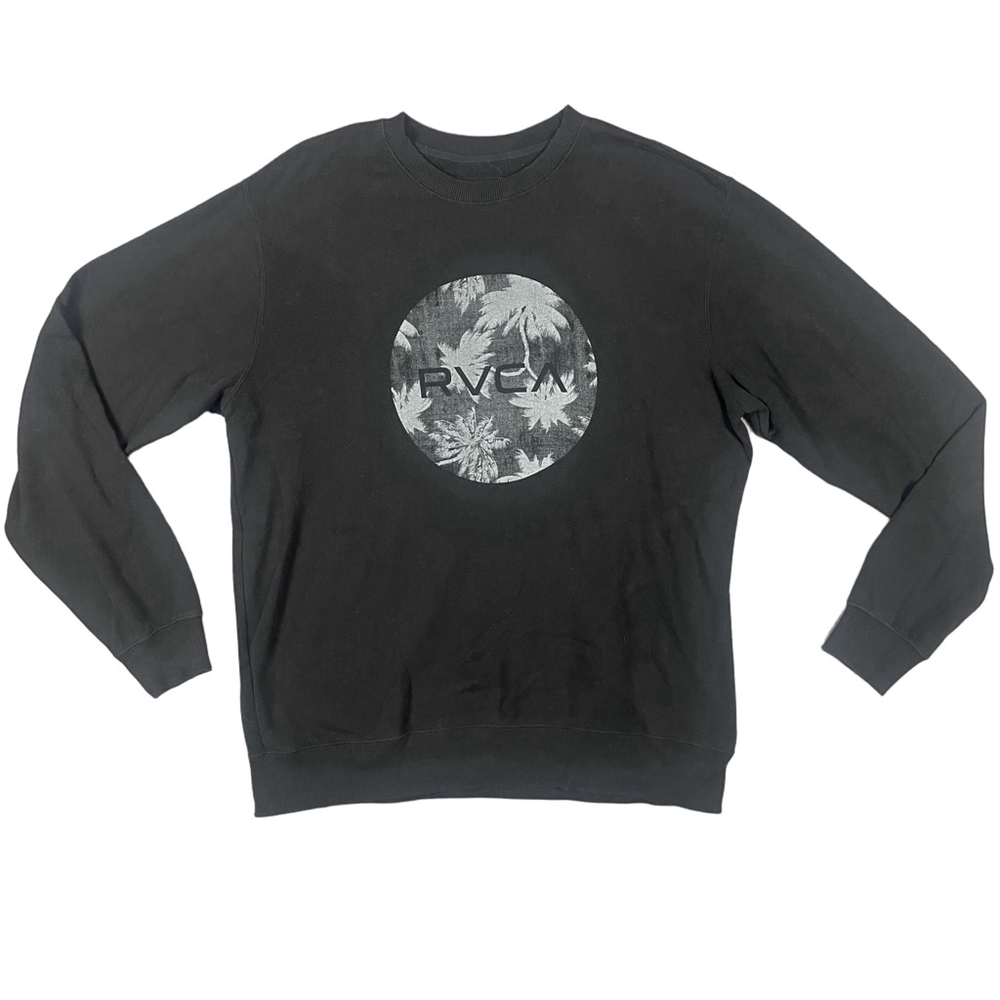 RVCA ANP Artist Network Program Palm Tree Graphic Crewneck Sweatshirt Mens XL
